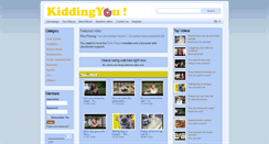 Desktop Screenshot of kiddingyou.com
