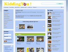 Tablet Screenshot of kiddingyou.com